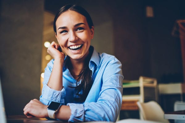 Smiling Woman Confident