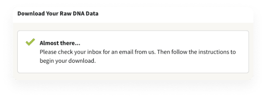 request to check email for info on raw data download